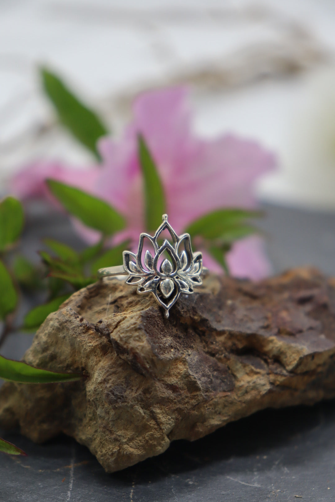 LOTUS SILVER RING