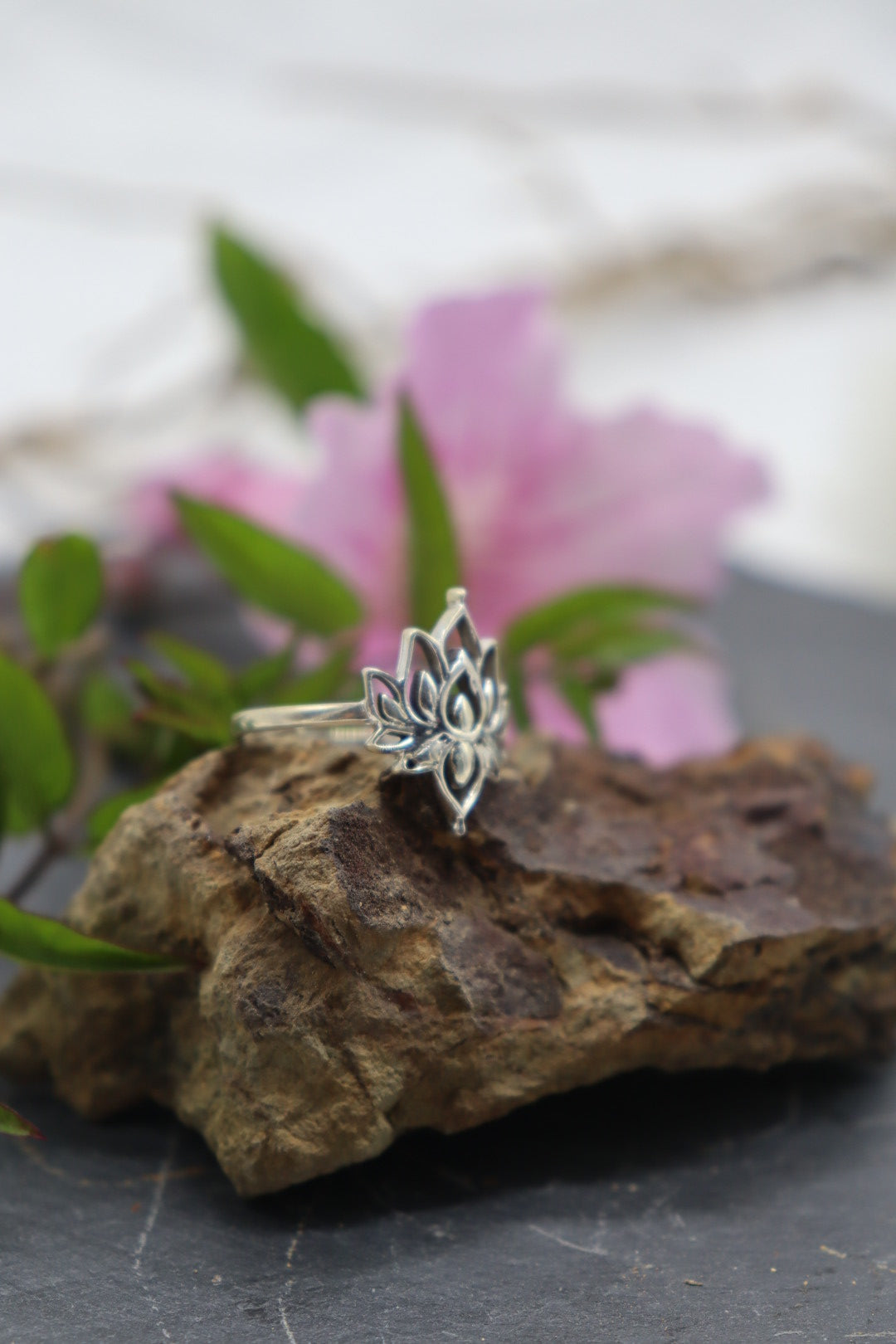 LOTUS SILVER RING