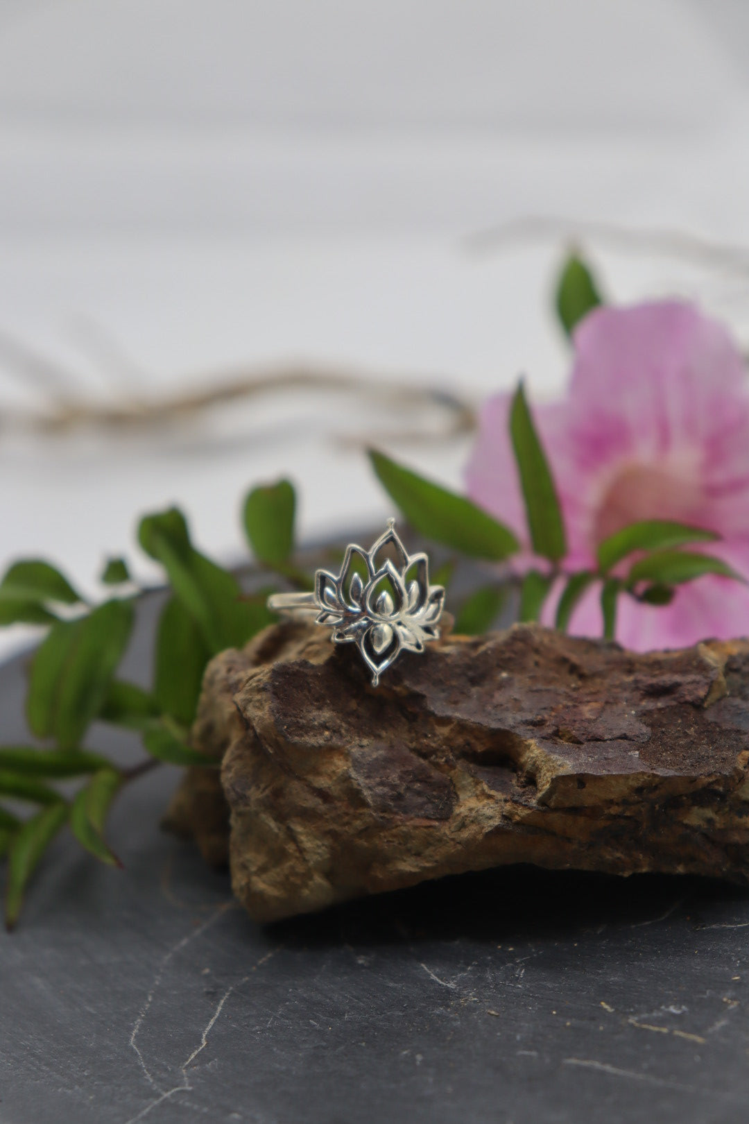 LOTUS SILVER RING