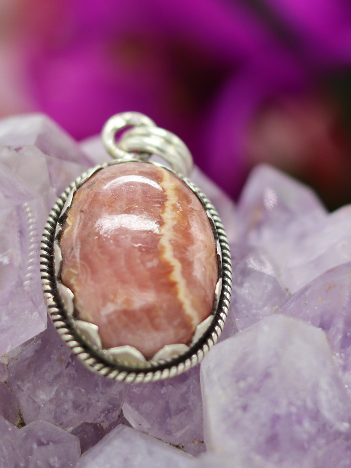 RHODOCHROSITE PENDANT