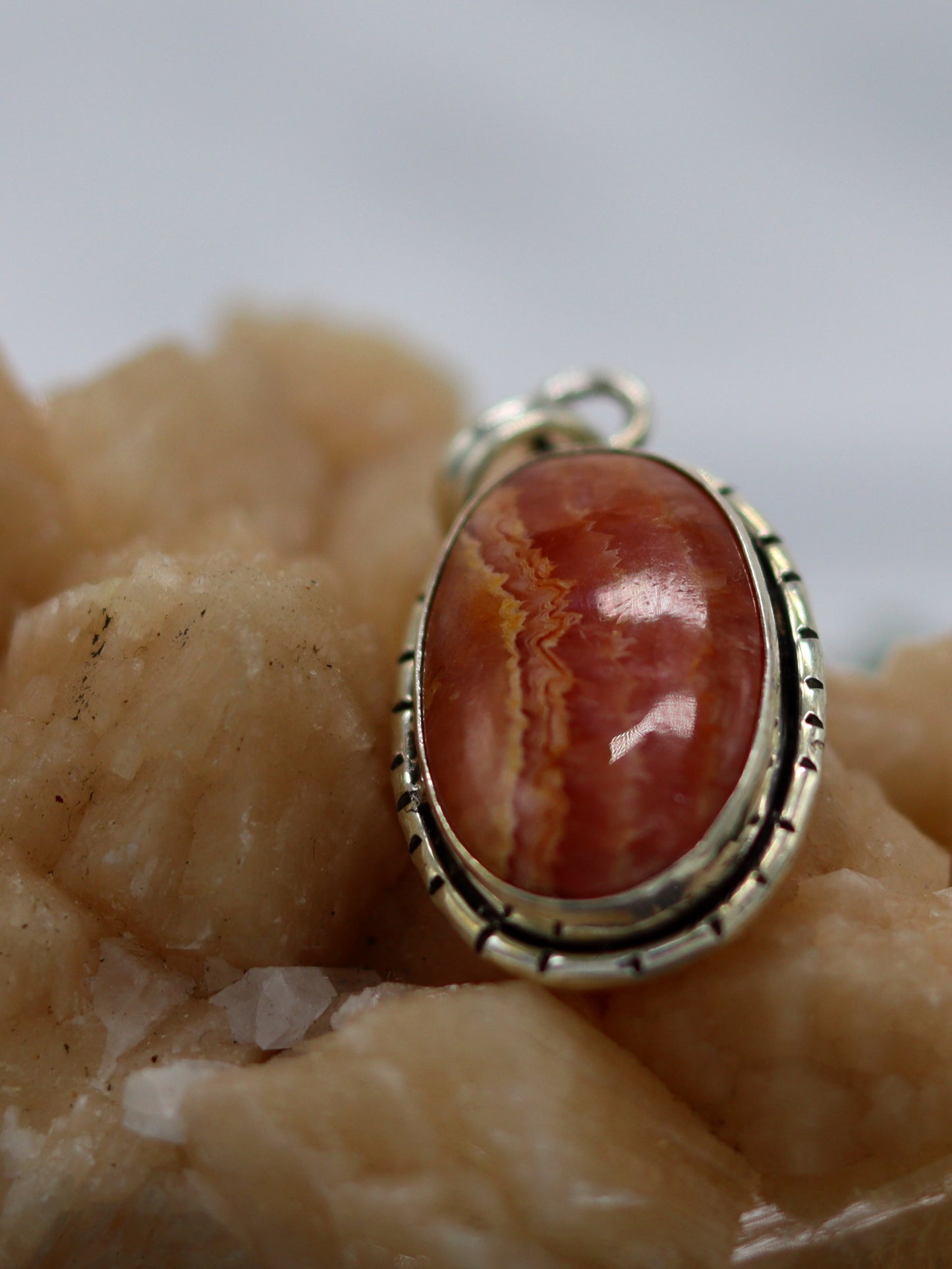 RHODOCHROSITE PENDANT