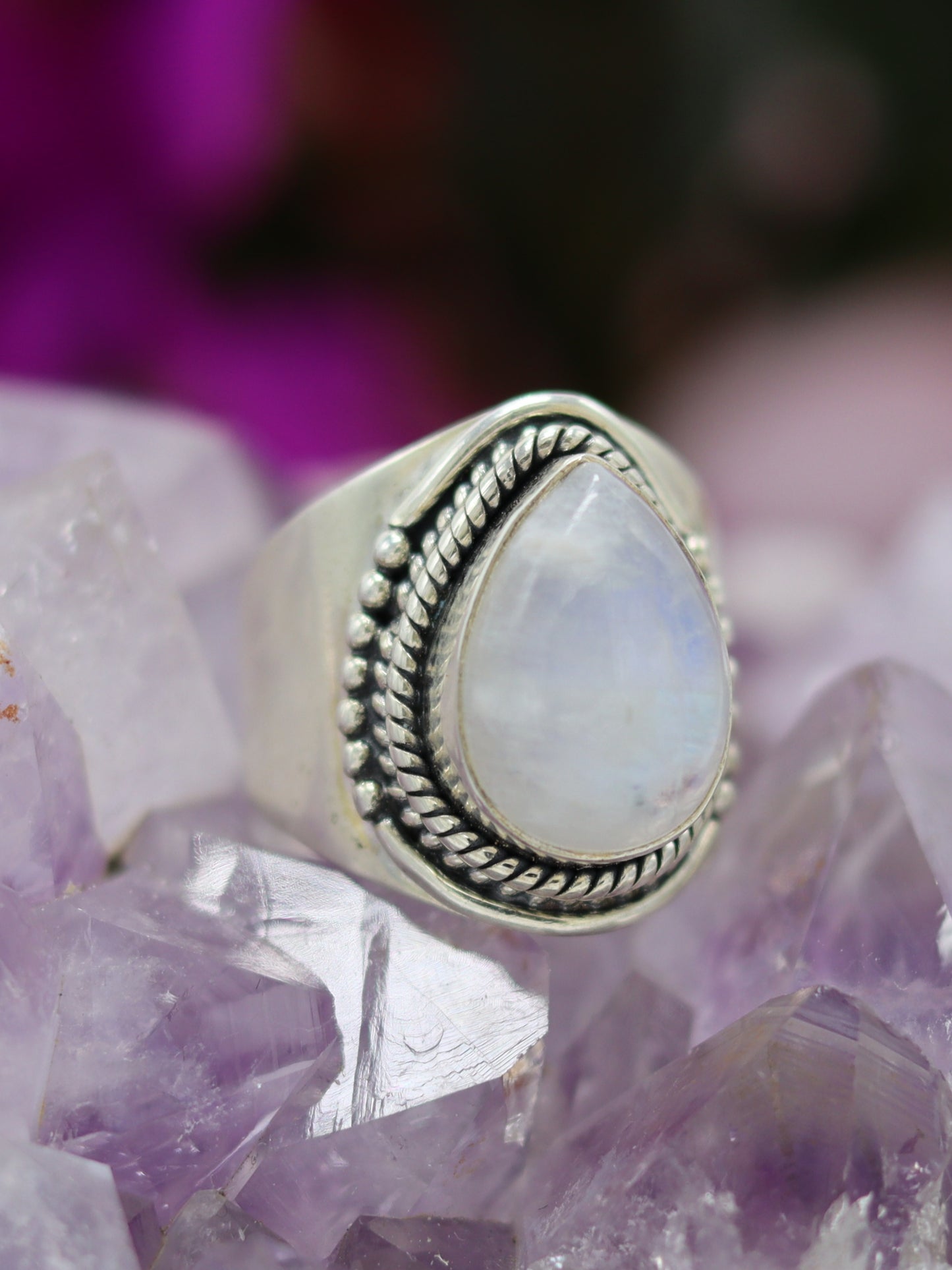 SILVER RINGS MOONSTONE