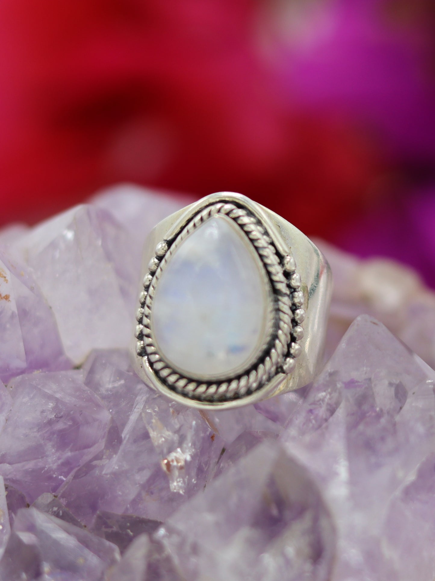 SILVER RINGS MOONSTONE