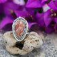 SILVER RING RHODOCHROSITE