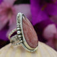 SILVER RING RHODOCHROSITE