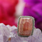 SILVER RING RHODOCHROSITE