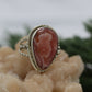 SILVER RING RHODOCHROSITE