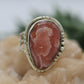 SILVER RING RHODOCHROSITE