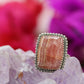 SILVER RING RHODOCHROSITE