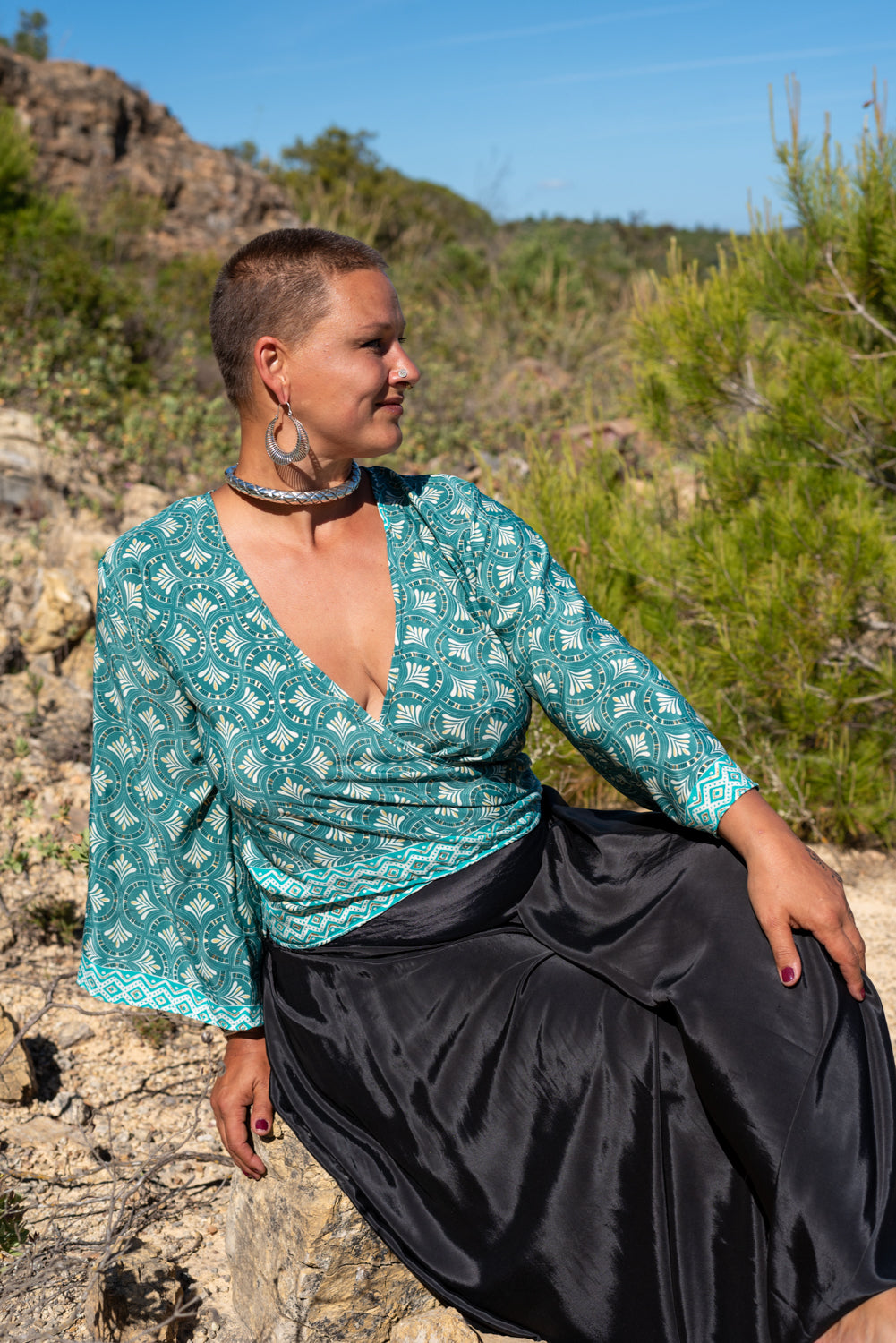 RANA WRAP BLOUSE